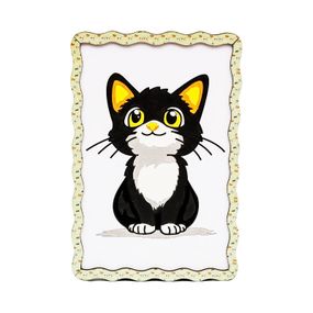 Дитячий набір для розпису по дереву "Котик-мрійник" Puz-22977 формат А5