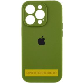 Чехол Silicone Case Full Camera Protective (AA) для Apple iPhone 17 Pro (6.3") Зеленый / Dark Olive
