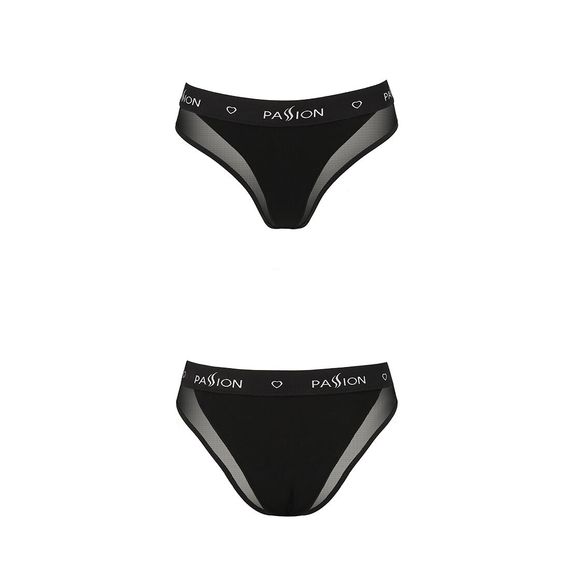 Трусики з прозорою вставкою Passion PANTIES black, M | Зображення 4