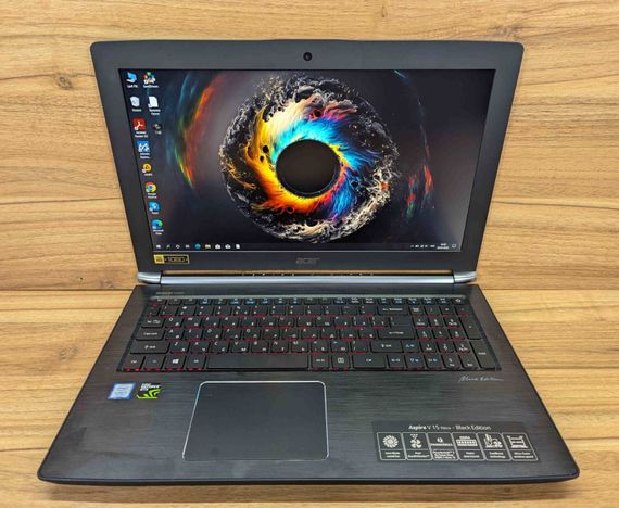 Игровой ноутбук Acer Aspire Nitro VN7-593G / 15.6" (1920x1080) IPS / Intel Core i7-7700HQ (4 (8) ядра по 2.8 - 3.8 GHz) / 16 GB DDR4 / 512 GB SSD / nVidia GeForce GTX 1060, 6 GB GDDR5, 192-bit / WebCam / Windows 10 б/у + Подарок Беспроводная мышь / USB | Зображення 1