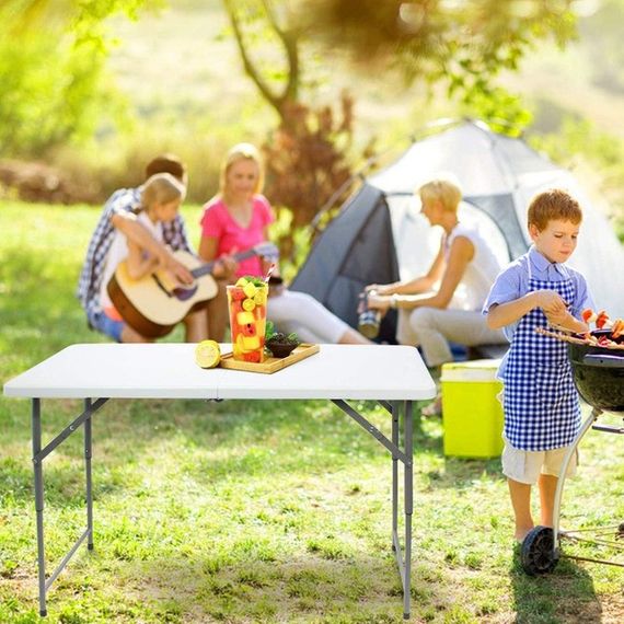 Стіл розкладний туристичний для пікніка Bonro BS 122 см білий | Зображення 5