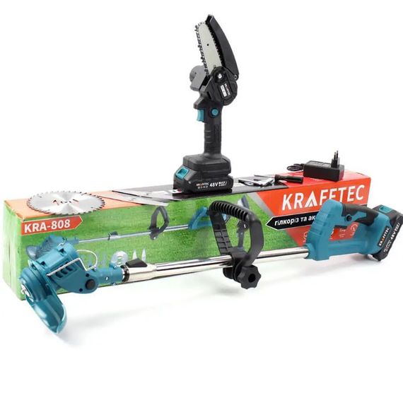 Тример для трави та кущів Krafftec + Ланцюгова пила | Зображення 1