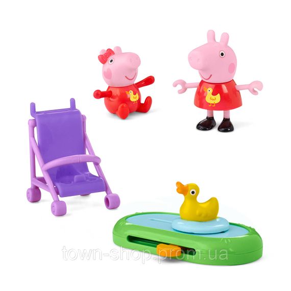 Игровой набор Peppa Figurines серии Моменты с Пеппой – Сестрички на прогулке | Зображення 1