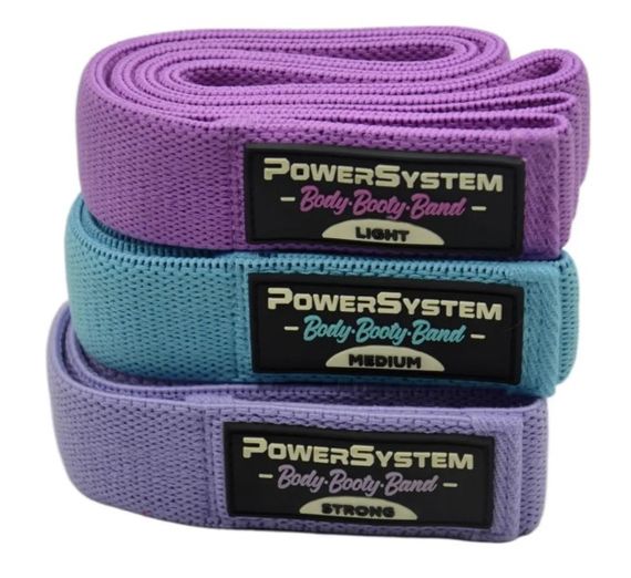 Набір тканевих гумок Power System PS-4129 Booty Band Set Long 3 шт (4129MX-9)