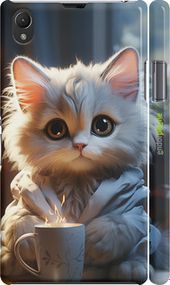 Чохол на Sony Xperia Z1 C6902 Білий кіт "5646c-38-2448"
