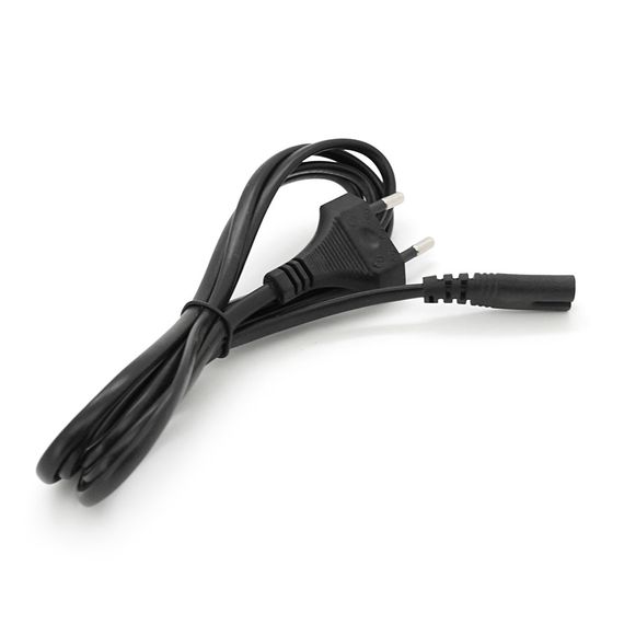 Кабель питания 1.8m,0.75mm,PC-184/2 CEE7/16-C7-1CM8155-1.8.2 pin,Black,OEM Q500 | Зображення 1