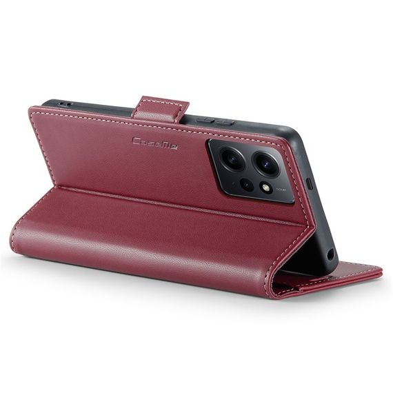 Шкіряний чохол-книжка Retro Case для Xiaomi Redmi 12 колір Червоний | Зображення 2