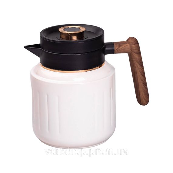 Чайник термос з індикатором температури та заварником 1 л білий HP-14-51W | Зображення 1