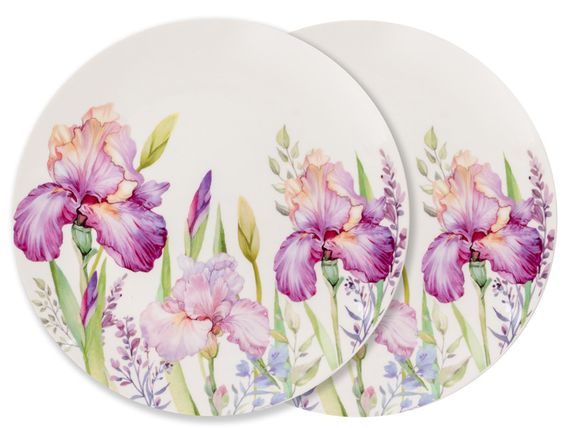 Тарілки в наборі Іриси діаметр 26 см 2 штуки