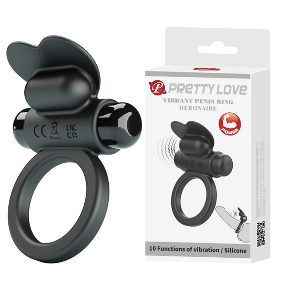 Ерекційне кільце - Pretty Love Vibrant Penis Ring Debonaire Black Sex Aura