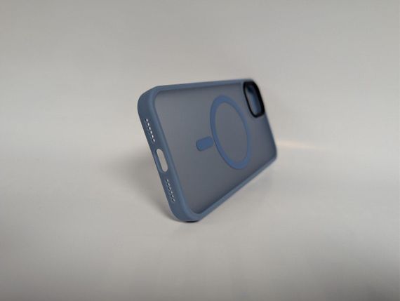 Чохол для Iphone 11, Wave Matte, з магнітним кільцем, протиударний, з MagSafe, матовий, синій | Зображення 3