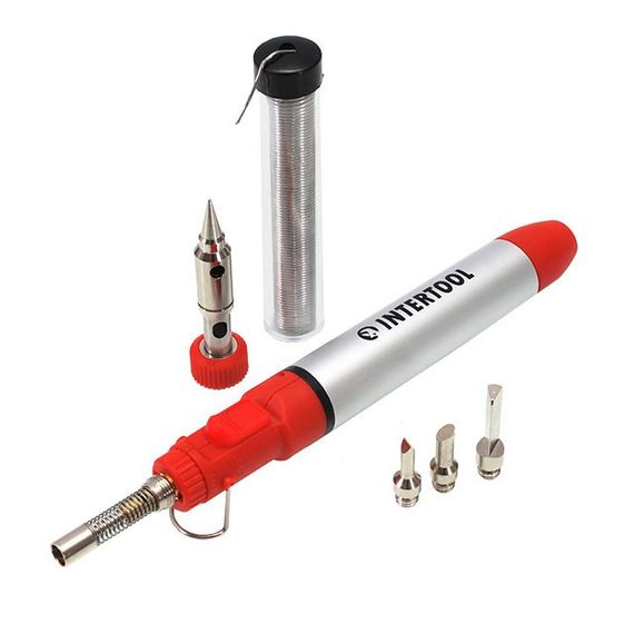 Мікропальник 12 мл з комплектом аксесуарів 7 од. INTERTOOL GB-0005