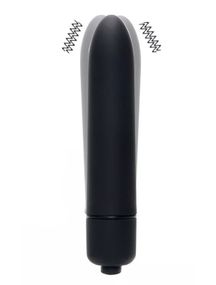 Мини-вибратор ( вибропуля) черного цвета (ААА)