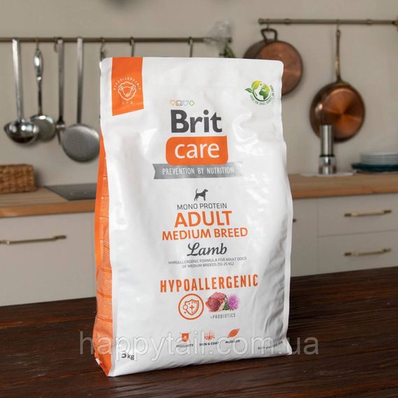 Гипоаллергенный корм Brit Care Dog Hypoallergenic Adult Medium Breed (ягненок и рис), 3 кг | Зображення 7
