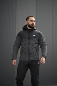 Куртка TNF чорно-сіра