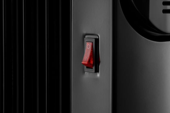 Масляний радіатор Ardesto 2,5 кВт, площа обігріву 25 кв.м., чорний, підлоговий, 11 секцій (OFH-E11X2) | Зображення 7