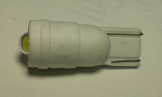 T10(W5W) 1W (80 Lm) ceramic led lamp (White) автолампа  (Modern CAR) | Зображення 2