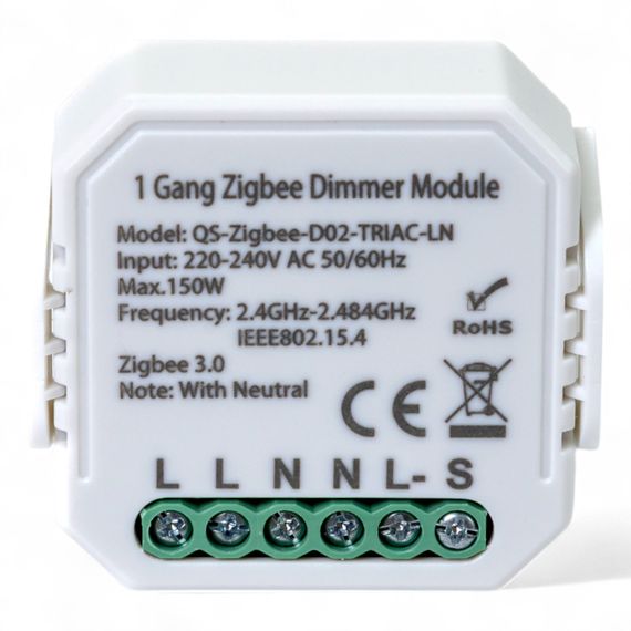 435121 Розумний вимикач - регулятор Tervix Pro Line ZigBee Dimmer (1 клавіша)