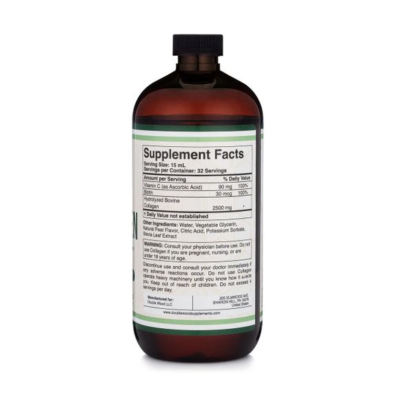 Колаген Double Wood Collagen Liquid with Vitamin C, 480ml (Pear) | Зображення 1