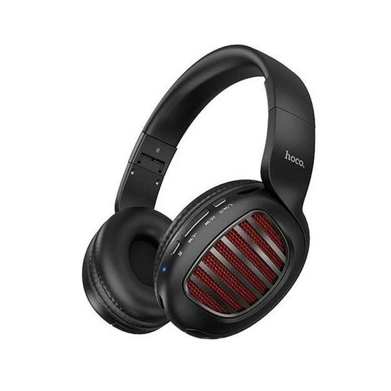 Бездротові навушники Hoco W23 Brilliant (Bluetooth, AUX, MicroSD, блютуз, накладні, повнорозмірні) Чорні