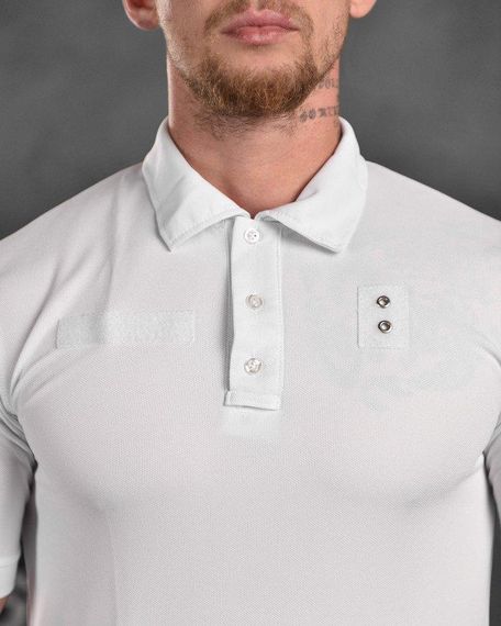 Тактическая футболка polo white | Зображення 2