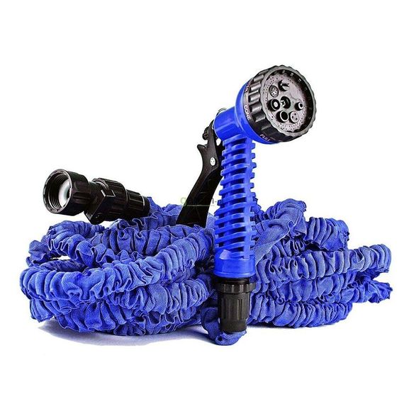 Шланг для поливу 15 м V-HOSE + розпилювач, Синій / Садовий поливальний шланг для води