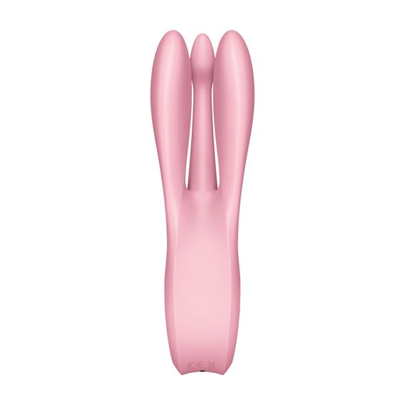 Кліторальний вібратор Satisfyer Threesome 1 Pink з трьома гнучкими пальчиками | Зображення 3