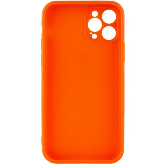 Силиконовый чехол Candy Full Camera для Apple iPhone 12 Pro (6.1") Оранжевый / Orange | Зображення 1
