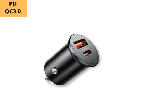 Автомобільний зарядний пристрій XPRO CC43 PD45W+QC3.0 чорний (37479-01) | Зображення 1