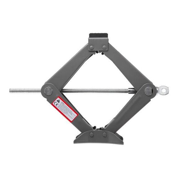 Домкрат механічний ромбоподібний 1,5т. з тріскачкою, гумовий упор., 90-370 мм INTERTOOL GT0183 | Зображення 2