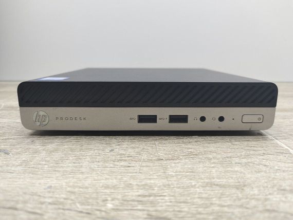 Неттоп HP EliteDesk 400 G3 Desktop Mini USFF / Intel Core i5-7500T (4 ядра по 2.7 - 3.3 GHz) / 8 GB DDR4 / 240 GB SSD / Intel UHD Graphics 630 / Блок питания б/у | Зображення 1