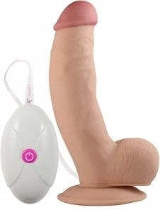 Реалістичний вібратор - The Ultra Soft Dude Vibrating 8.5" Sex Aura | Зображення 5