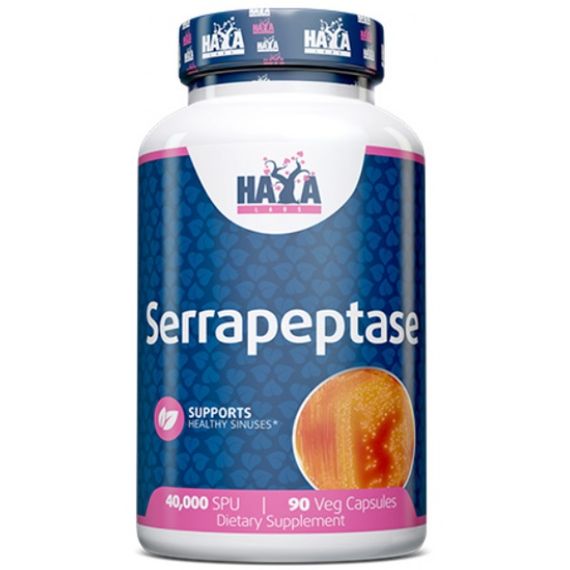 Серрапептаза Haya Labs Serrapeptase 40000 SPU 90 Veg Caps