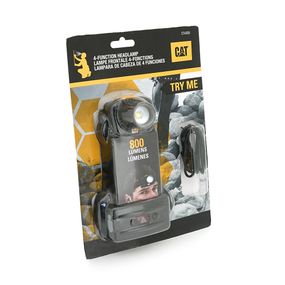 Фонарь налобный CAT CT4305.800LM, 3 режима, питание от 2x26650, Blister