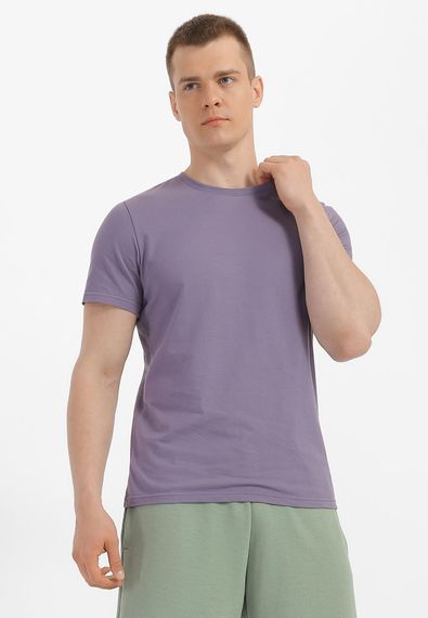 Футболка для чоловіків однотонна сіра, 2XL