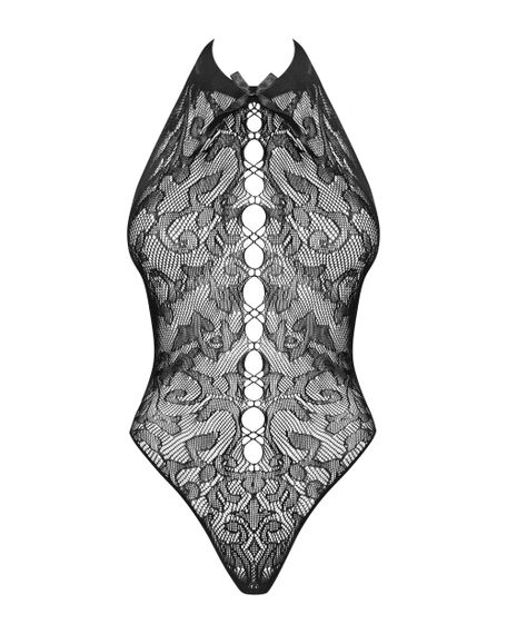 Боди-сетка с разрезом Obsessive B119 Черный S/M/L | Зображення 3