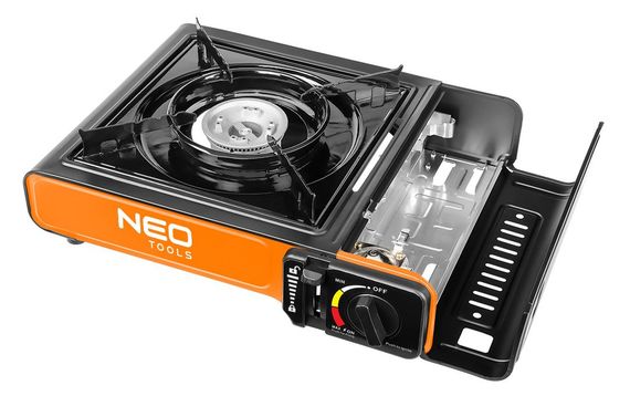 Плитка газова Neo Tools портативна, 2.1кВт, п’єзорозпал, 150г/год, кейс (20-050) | Зображення 2