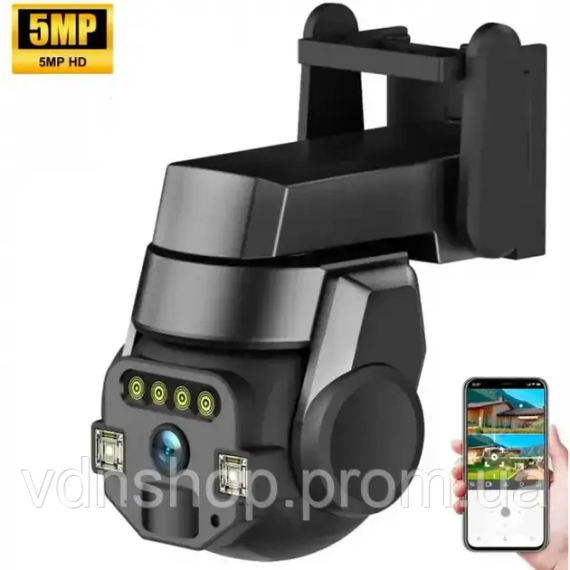 Камера наружная уличная поворотная WIFI CyberGuard OUTDOOR Q-812 FULL-HD 5Mp IP66 датчик движения | Зображення 5