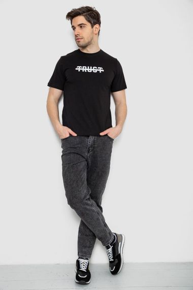 Футболка мужская с принтом, цвет черный, 241R1902 | Зображення 1