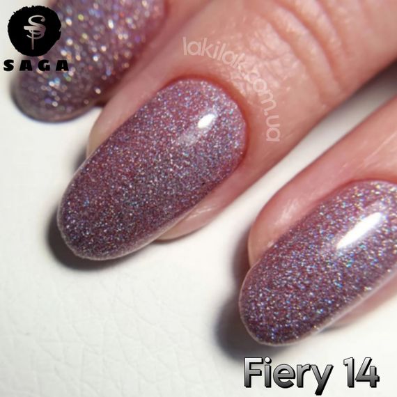 Світловідбиваючий гель-лак SAGA 14 Fiery 9мл | Зображення 3