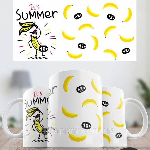 Кружка з принтом "it's summer" | Зображення 1