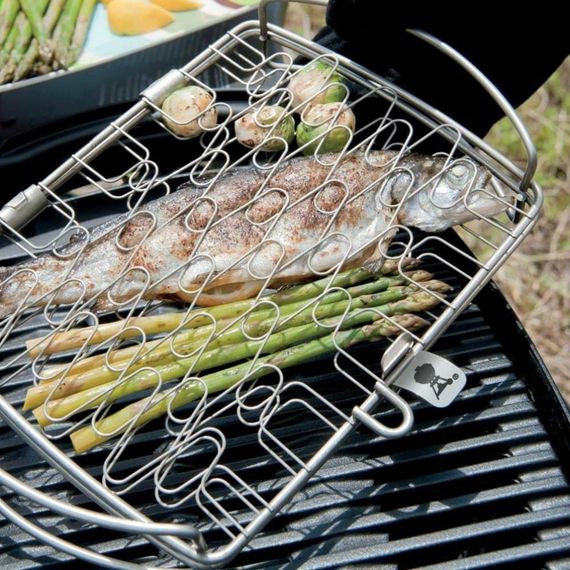 Маленька сітка для риби та овочів Weber з нержавіючої сталі | Зображення 1