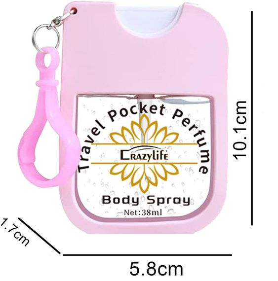 Туалетная вода с феромоном CrazyLife в портативном флаконе с карабином (38 мл) | Зображення 1