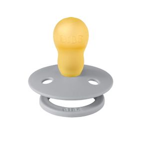 Соска пустушка BIBS Colour Latex кругла Сіра 18+ міс