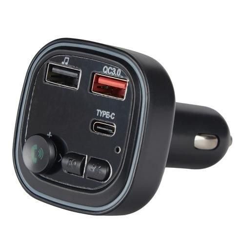 FM модулятор VOIN W-3304 трансмітер в авто Bluetooth 5.0 швидка зарядка QC3.0 Type-C пристрій для музики