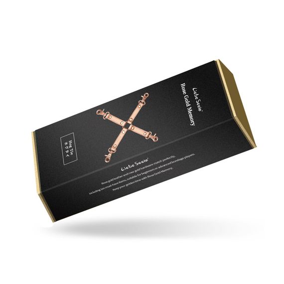 Хрестовина для фіксації Liebe Seele Rose Gold Memory Hog Tie, натуральна шкіра, рожеве золото | Зображення 6