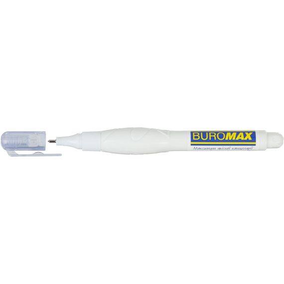 Коректор-ручка 5 мл BM.1058 BUROMAX, спиртова основа, металевий наконечник (4823078927972)