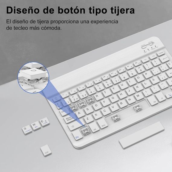 Чохол з Bluetooth клавіатурою для Lenovo Tab M11 2024 11" TB330FU, TB330XU, світло-зелений з тримачем для стилуса QWERTY | Зображення 3