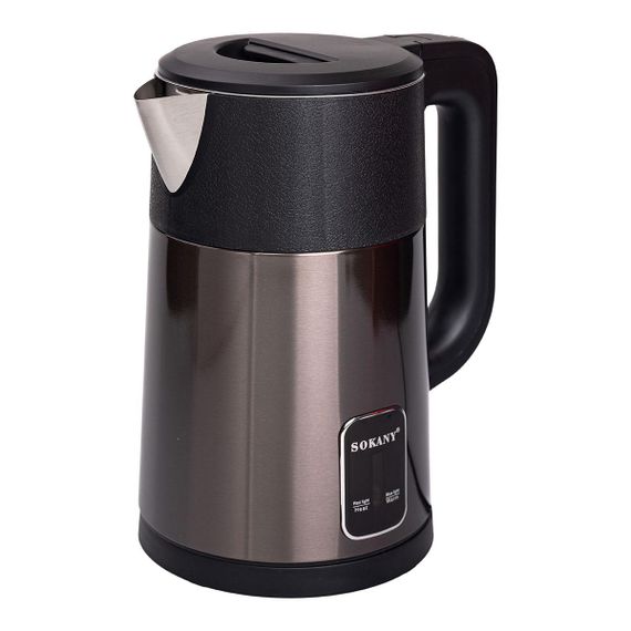 Электрочайник с автоматическим отключением 2.5 л Sokany дисковый бытовой 1500 Вт SK-09017GR | Зображення 1