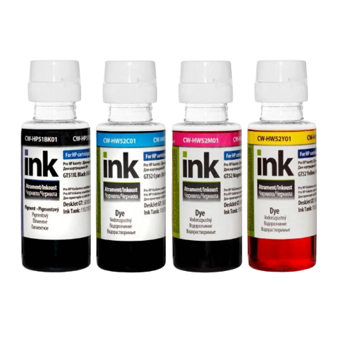 Комплект чорнил 4*100 мл HP Ink Tank BK/С/M/Y ColorWay